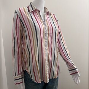 Xirena Colorful Striped Button-Up Shirt